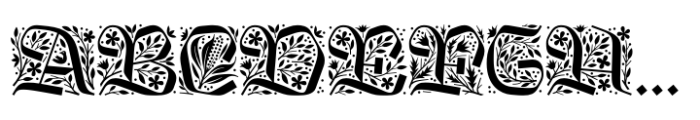Kingfall Initials Font UPPERCASE