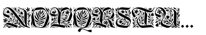 Kingfall Initials Font UPPERCASE