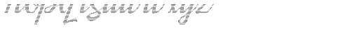 Kingfisher Half Engraved Font LOWERCASE