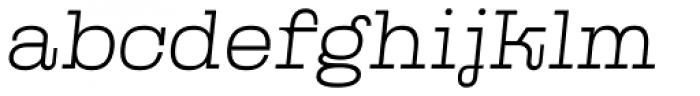 Kinghorn 105 Thin Oblique Font LOWERCASE