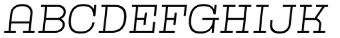 Kinghorn 205 Thin Oblique Font UPPERCASE