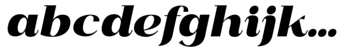 Kingkey Black Italic Neue Font LOWERCASE