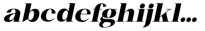 Kingkey Extra Bold Italic Font LOWERCASE