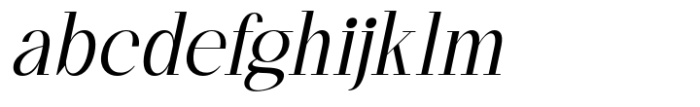 Kingkey Extra Light Italic Font LOWERCASE