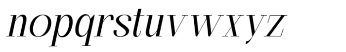 Kingkey Extra Light Italic Font LOWERCASE
