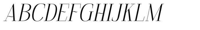 Kingkey Thin Italic Neue Font UPPERCASE