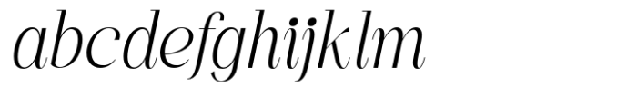 Kingkey Thin Italic Neue Font LOWERCASE