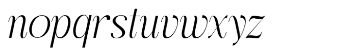 Kingkey Thin Italic Neue Font LOWERCASE