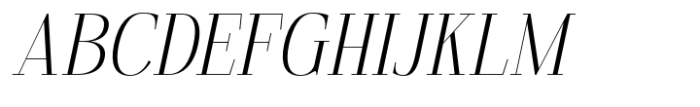 Kingkey Thin Italic Font UPPERCASE