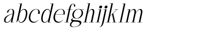 Kingkey Thin Italic Font LOWERCASE