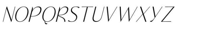 Kingray Quento Italic Font UPPERCASE