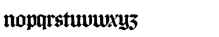 Kings Decree Font LOWERCASE