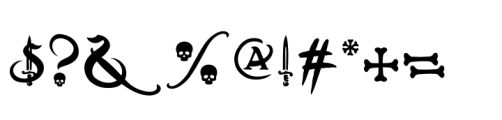 Kings and Pirates Font OTHER CHARS