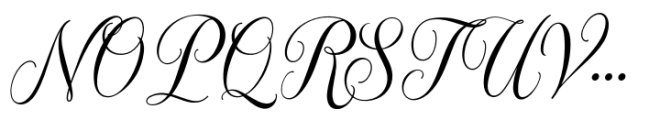 Kingsguard Calligraphy Regular Font UPPERCASE