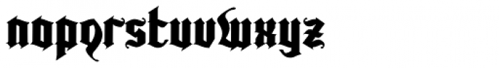 Kingshead Alternate Gothic Font LOWERCASE