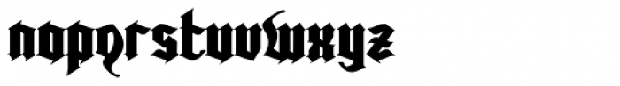 Kingshead Gothic Font LOWERCASE