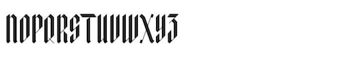 Kingslayer1875 Inline Font UPPERCASE