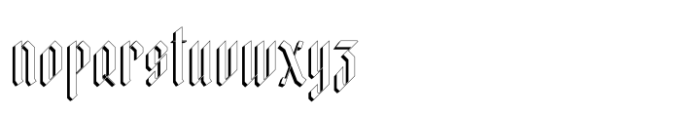 Kingslayer1875 Shadow Font LOWERCASE