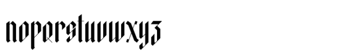 Kingslayer1875 Simple Font LOWERCASE