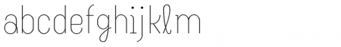 Kinky Hairline Font LOWERCASE