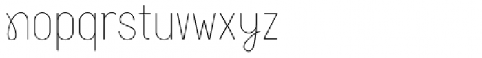 Kinky Hairline Font LOWERCASE