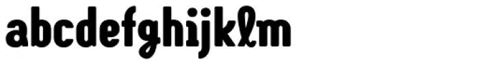 Kinky Rounded Black Font LOWERCASE