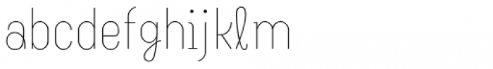 Kinky Rounded Hairline Font LOWERCASE