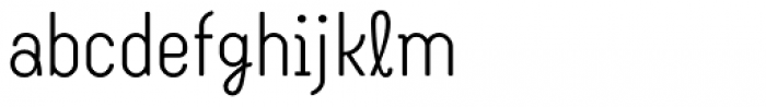 Kinky Rounded Light Font LOWERCASE