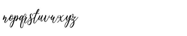 Kinleigh Script Font LOWERCASE