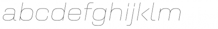 Kinn Thin Italic Font LOWERCASE