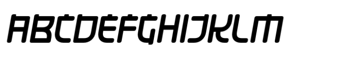 Kinserim Rounded Slant Font UPPERCASE