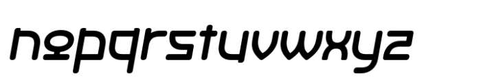 Kinserim Rounded Slant Font LOWERCASE