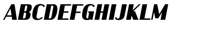 Kinsley Sans Extra Bold Italic Font UPPERCASE