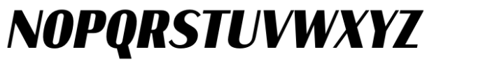 Kinsley Sans Extra Bold Italic Font UPPERCASE