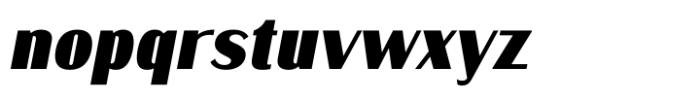 Kinsley Sans Extra Bold Italic Font LOWERCASE
