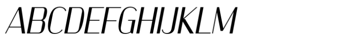 Kinsley Sans Thin Italic Font UPPERCASE