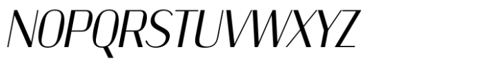 Kinsley Sans Thin Italic Font UPPERCASE