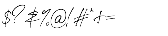 Kinteland Signature Font OTHER CHARS