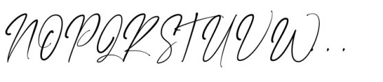 Kinteland Signature Font UPPERCASE