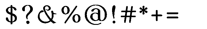 KinutaMincho StdN Bold Font OTHER CHARS