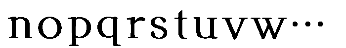 KinutaMincho StdN Bold Font LOWERCASE