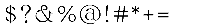 KinutaMincho StdN Light Font OTHER CHARS
