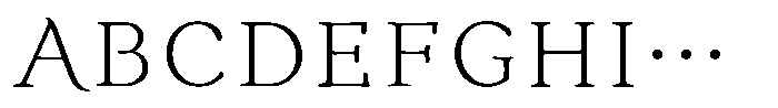 KinutaMincho StdN Light Font UPPERCASE
