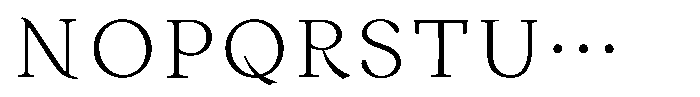 KinutaMincho StdN Light Font UPPERCASE