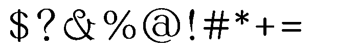 KinutaMincho StdN Regular Font OTHER CHARS