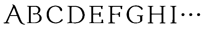 KinutaMincho StdN Regular Font UPPERCASE