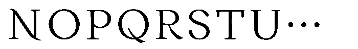 KinutaMincho StdN Regular Font UPPERCASE