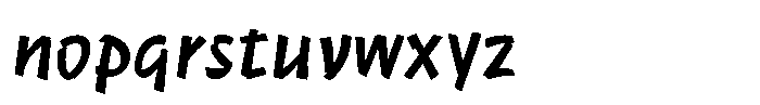 Kiosq Font LOWERCASE