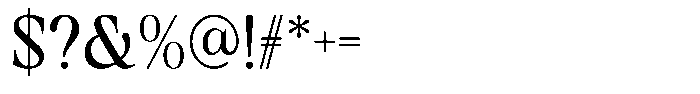 Kirell Regular Font OTHER CHARS