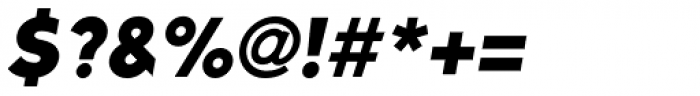 Kirshaw Black Italic Font OTHER CHARS